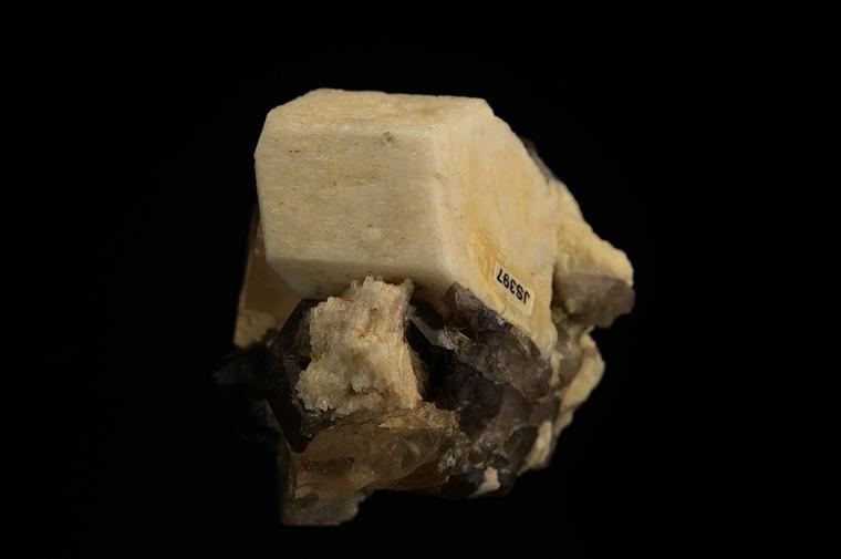 TOPAZ with MICROCLINE and QUARTZ var. Smoky